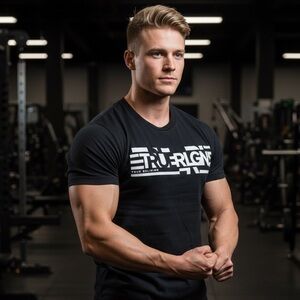 True Religion Black Graphic Tee like New Medium